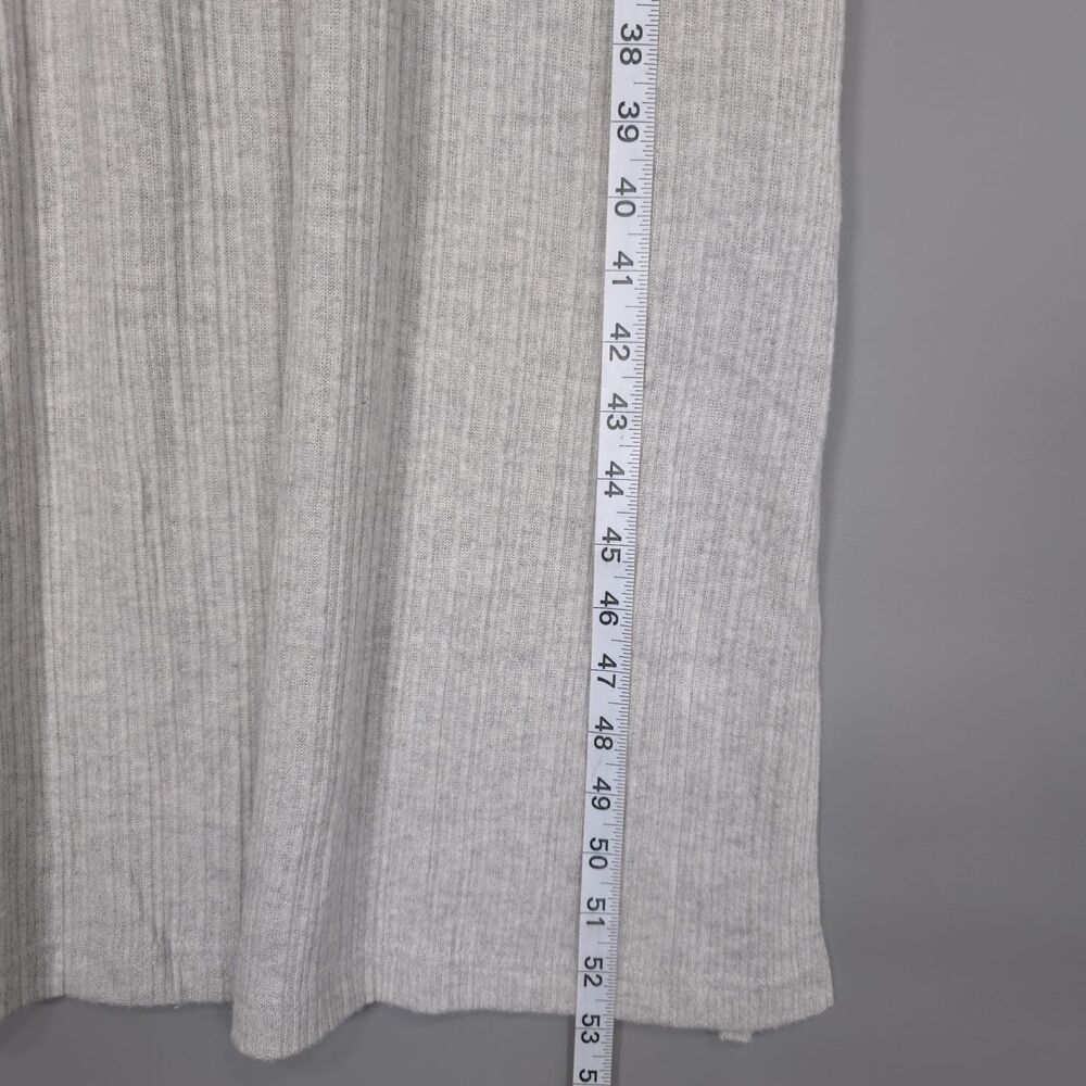 Anthropologie NEW Size XL daily PRACTICE Turtleneck Side‎ Slit Midi Dress Gray - Picture 6 of 13